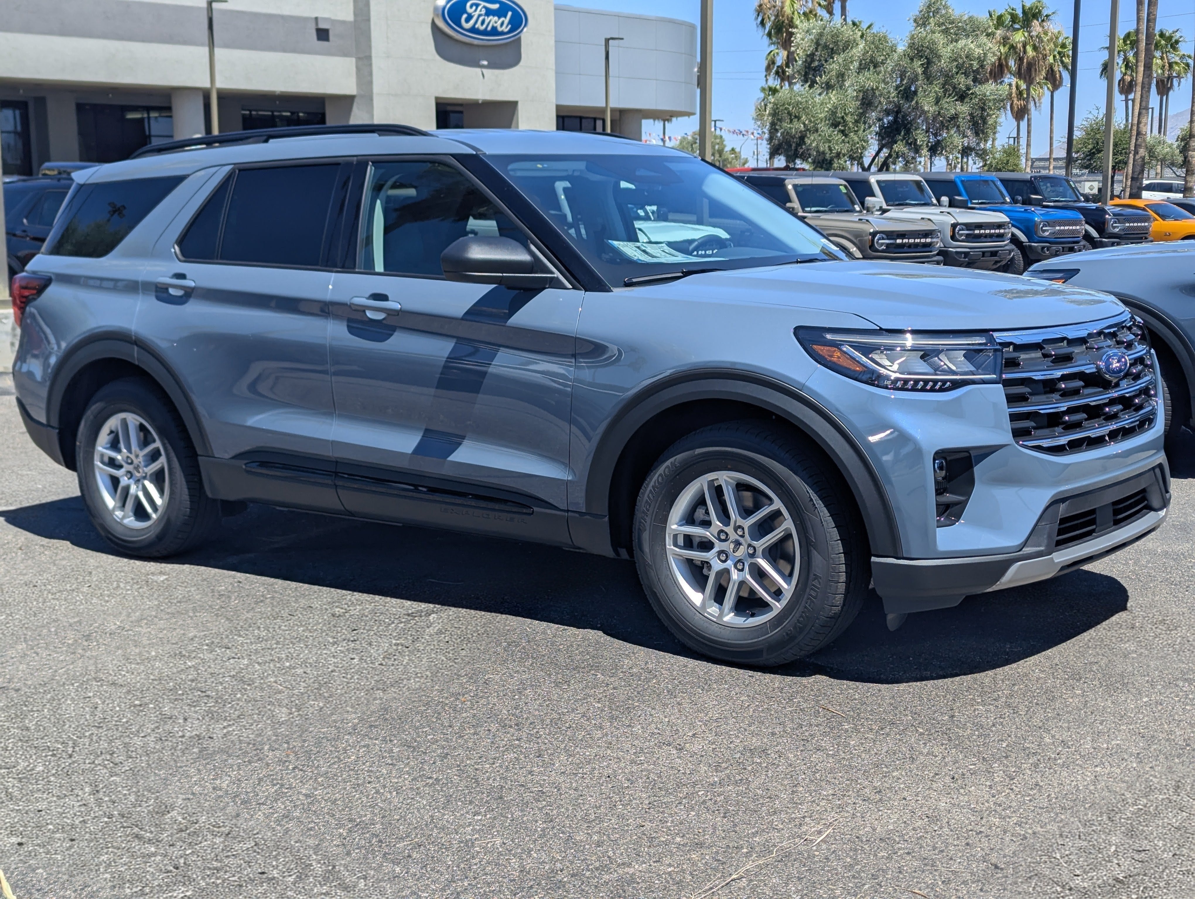 2026 Ford Explorer Active in Vapor Blue Metallic — front three-quarter view