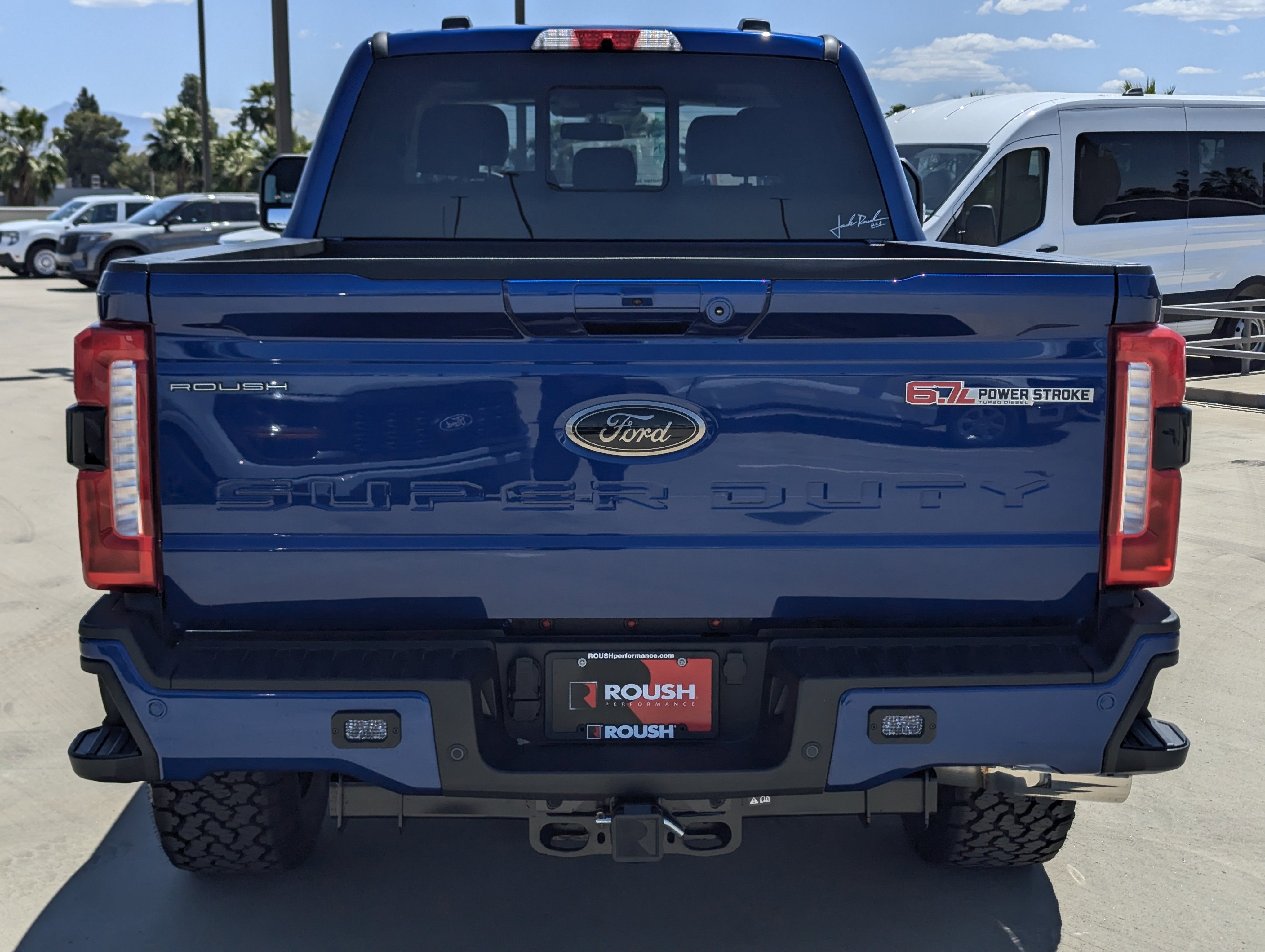 2026 Ford Super Duty — rear three-quarter view