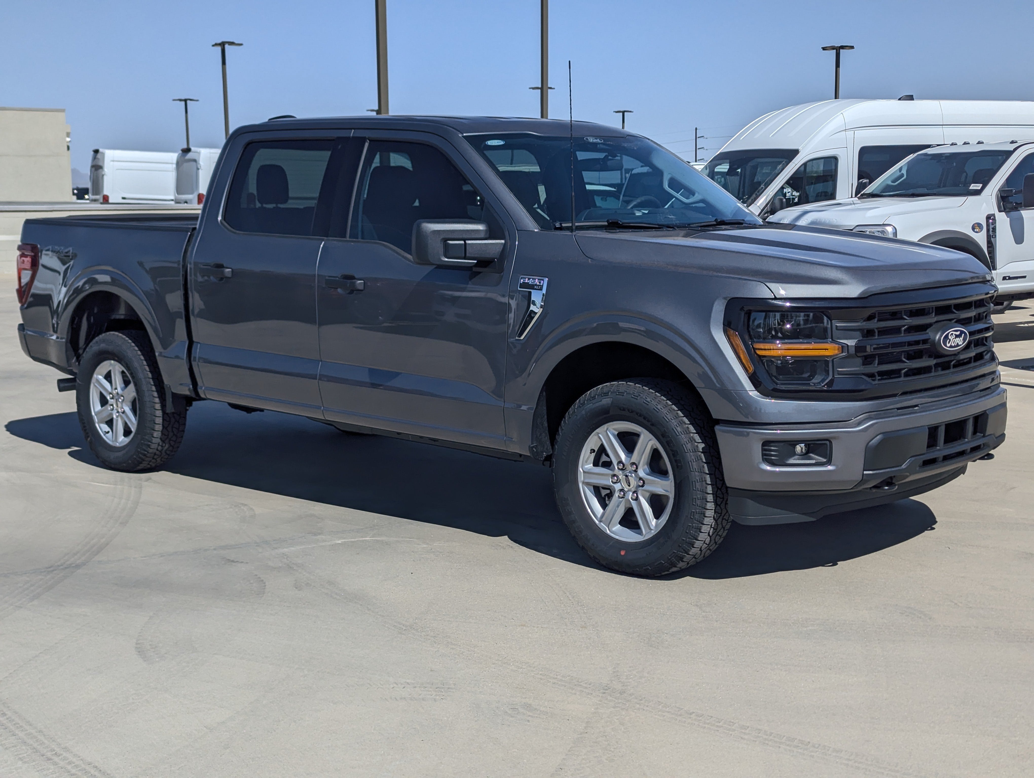 2026 Ford F-150 XLT in Carbonized Gray Metallic — front three-quarter view