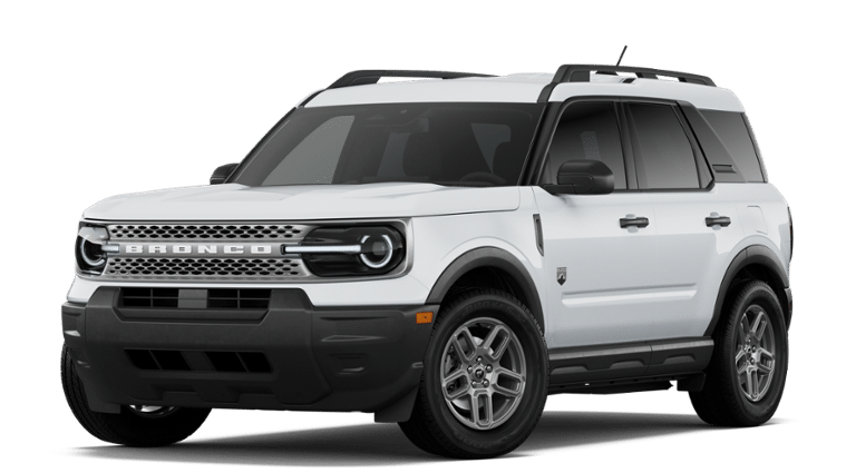 2026 Ford Bronco Sport Big Bend in Oxford White — front three-quarter view