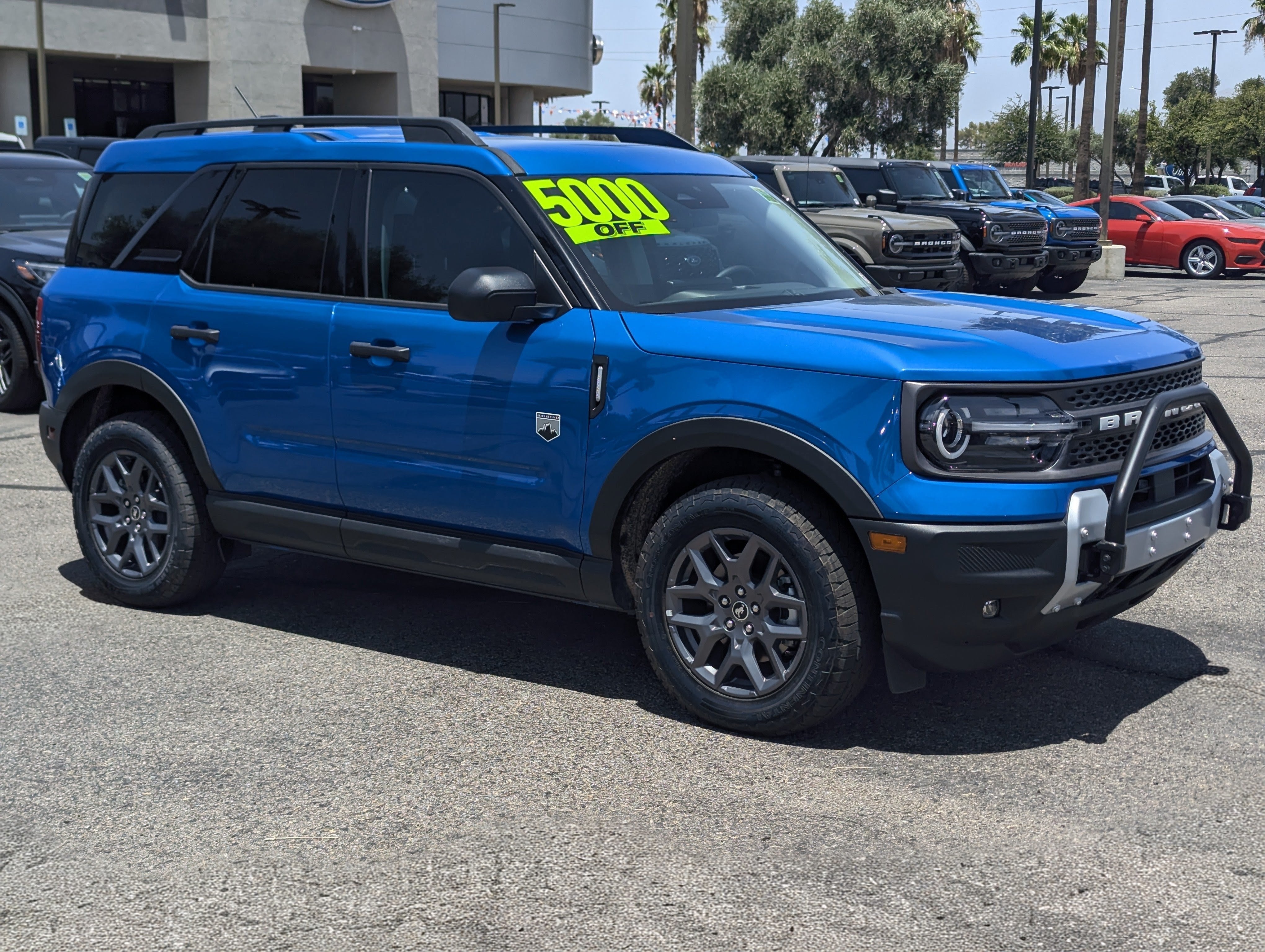 2025 Ford Bronco Sport Big Bend in Velocity Blue Metallic — front three-quarter view