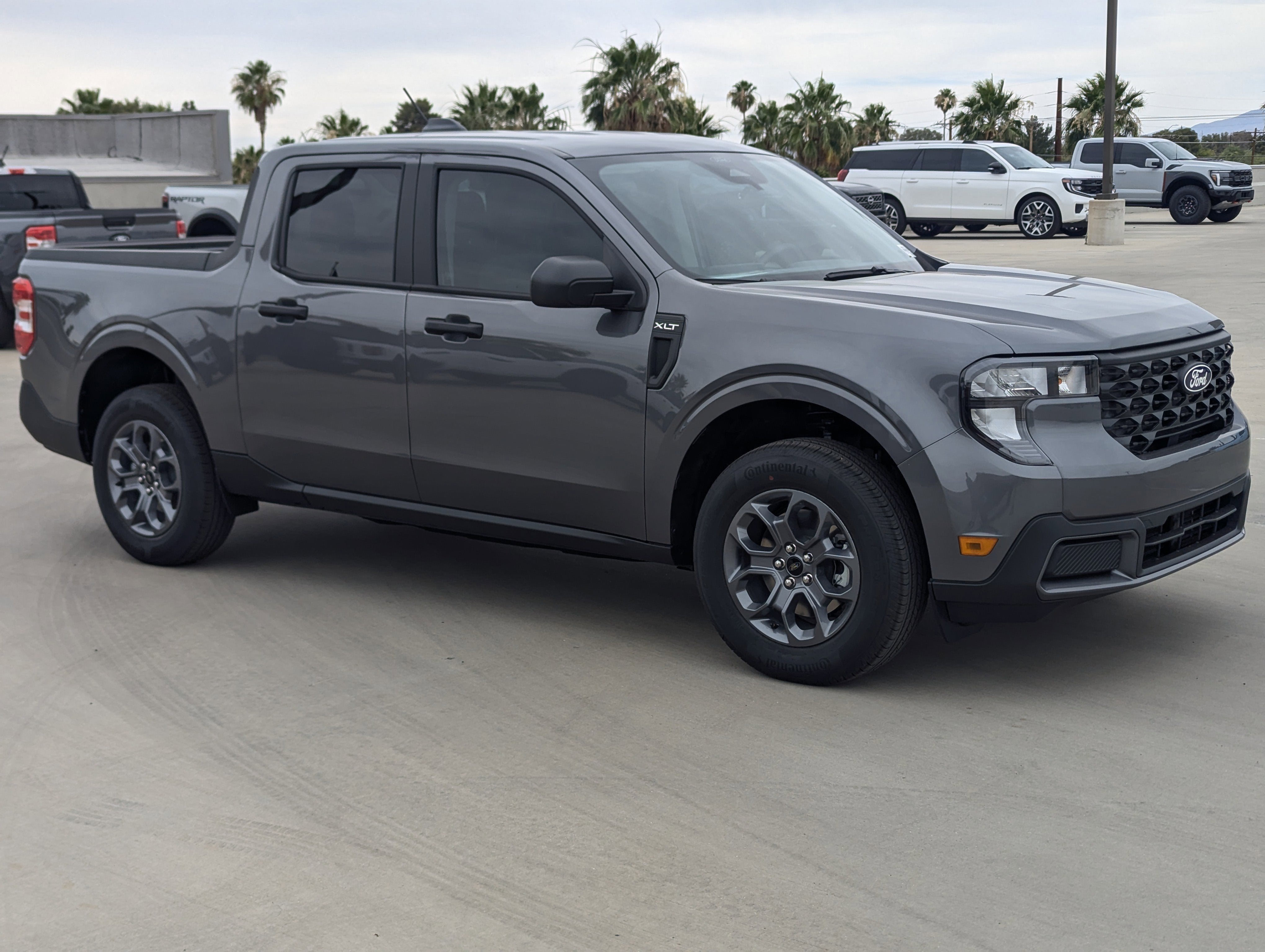 2026 Ford Maverick XLT in Carbonized Gray Metallic — front three-quarter view