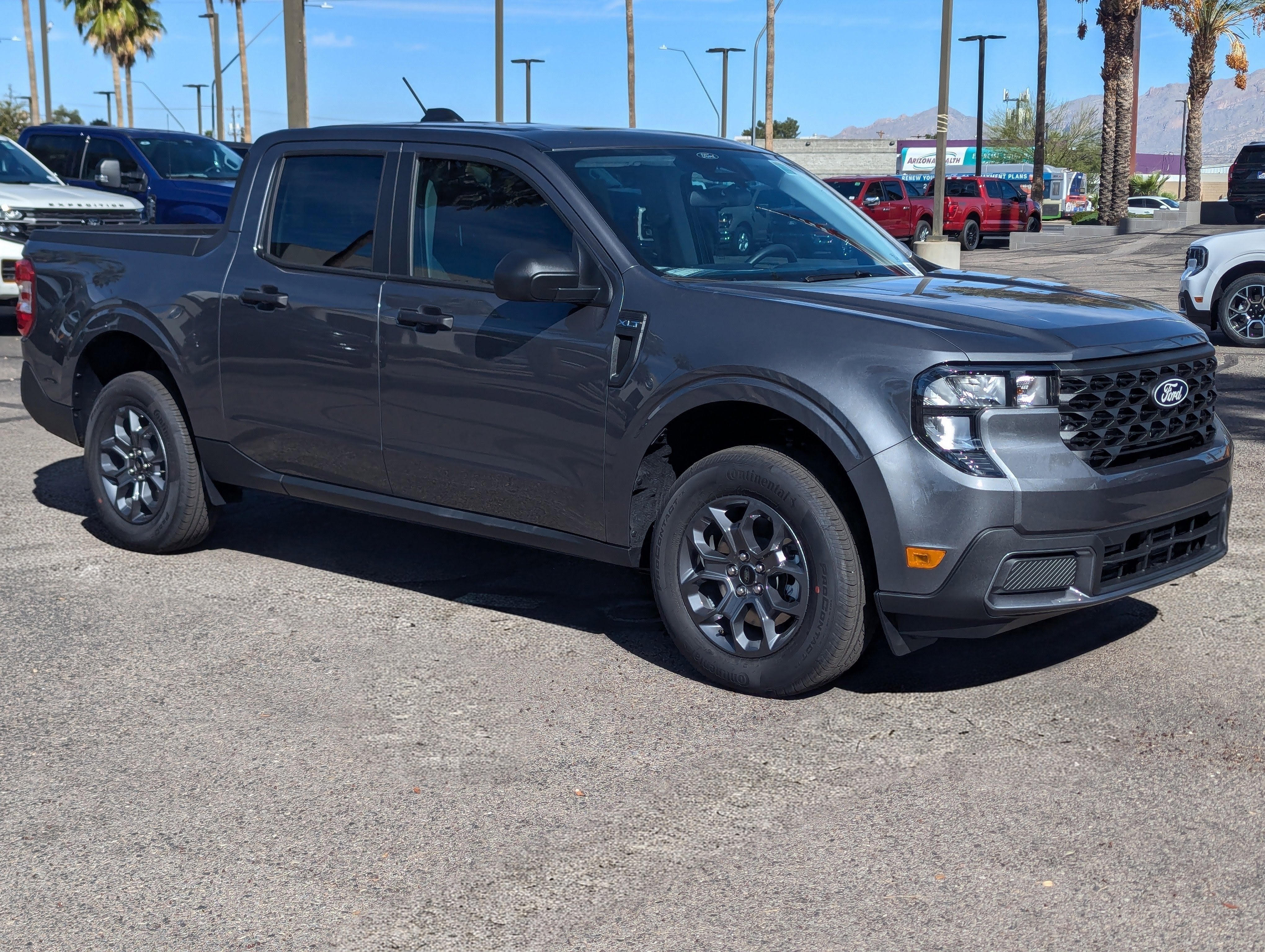2026 Ford Maverick XLT in Carbonized Gray Metallic — front three-quarter view