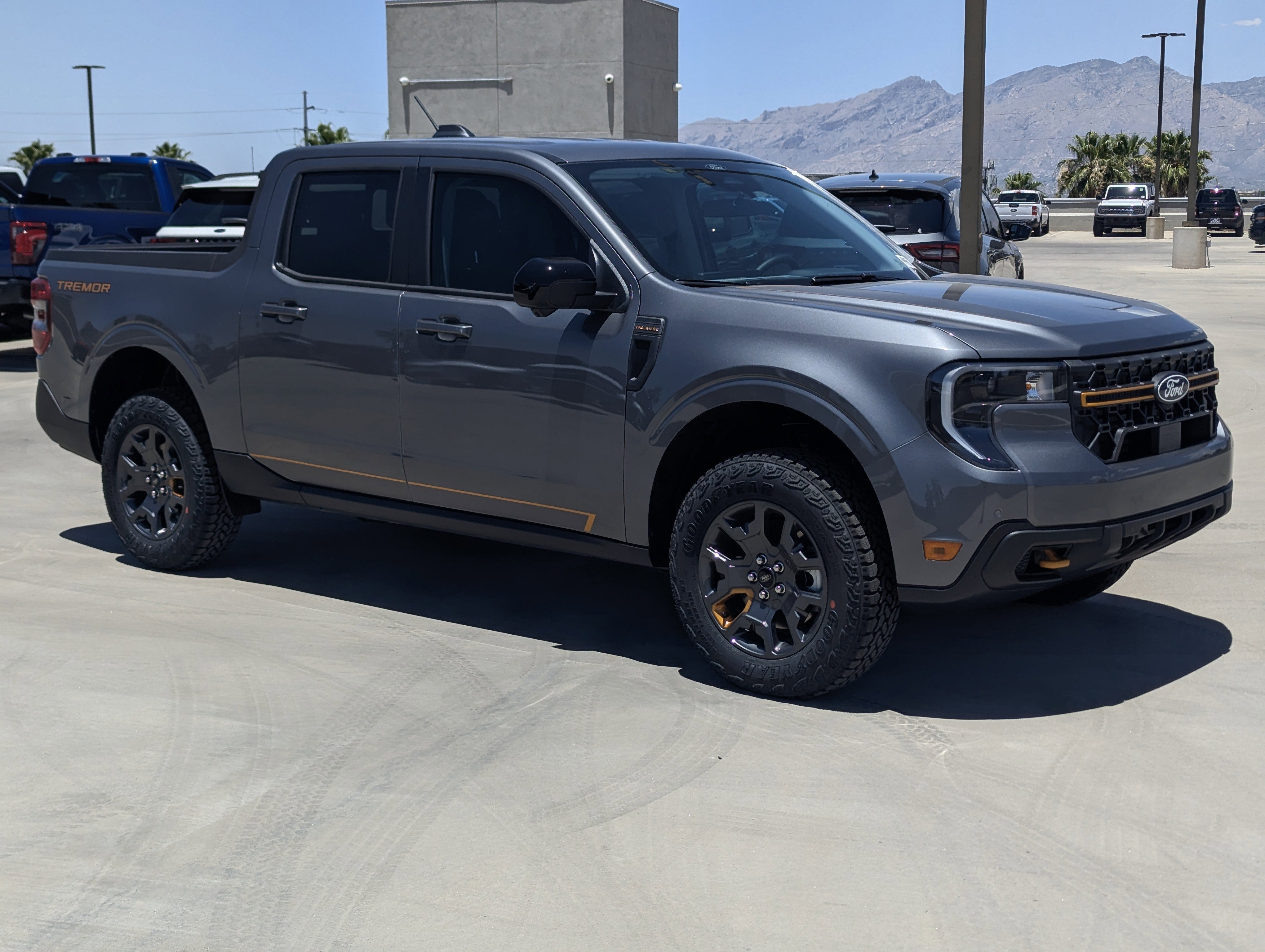2026 Ford Maverick Tremor in Carbonized Gray Metallic — front three-quarter view