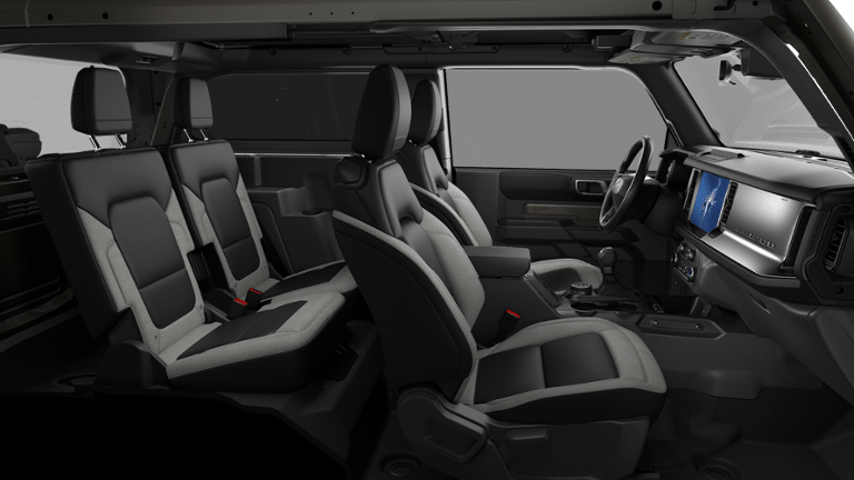 2026 Ford Bronco Base in Marsh Gray — front three-quarter view