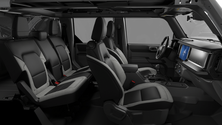 2026 Ford Bronco Base in Avalanche Gray — front three-quarter view