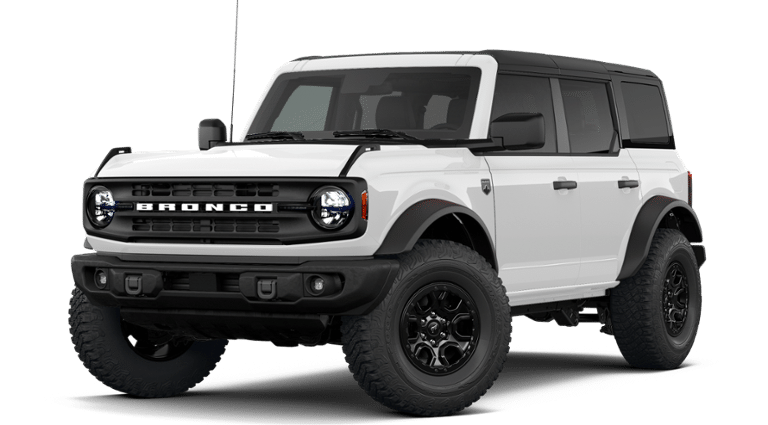 2026 Ford Bronco Big Bend in Oxford White — front three-quarter view