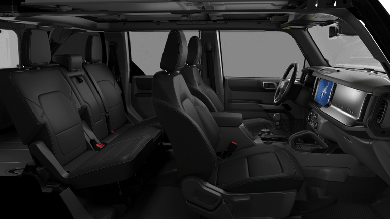 2026 Ford Bronco Outer Banks in Shadow Black — front three-quarter view