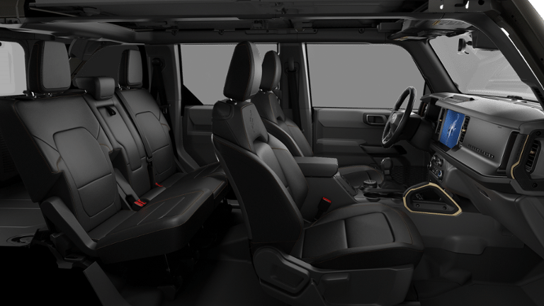 2026 Ford Bronco Badlands in Marsh Gray — front three-quarter view