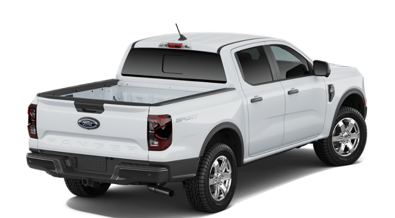 2026 Ford Ranger XLT in Oxford White — front three-quarter view